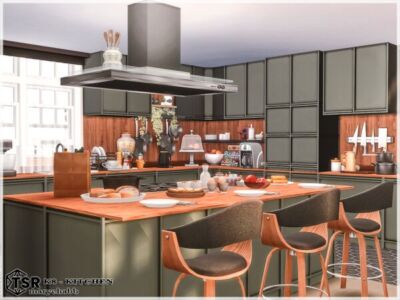 Fully Equipped K8 Kitchen Sims 4 CC