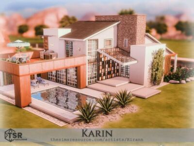 Karin – No CC: Simple Residential House Sims 4 CC