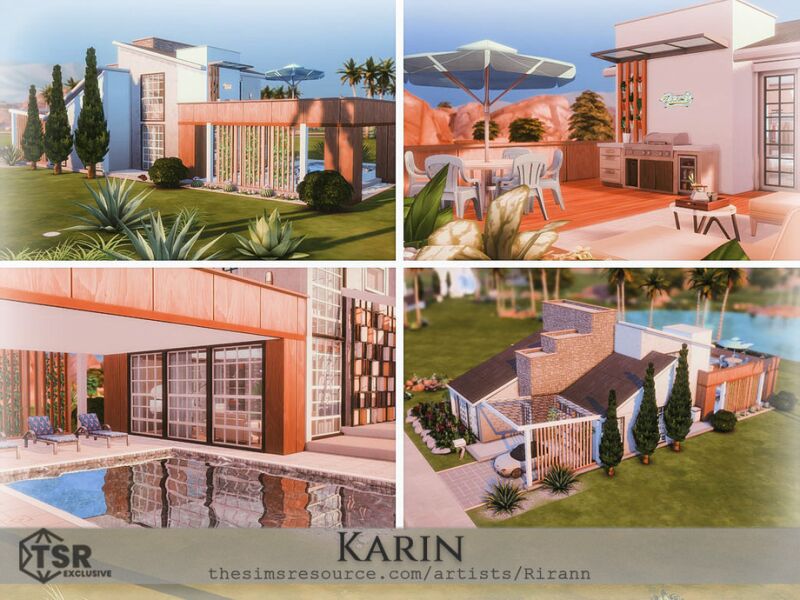 Karin - No CC: Simple Residential House 5 sims 4 cc karin no cc by rirann 3