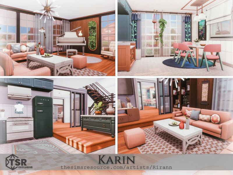Karin - No CC: Simple Residential House 3 sims 4 cc karin no cc by rirann 7