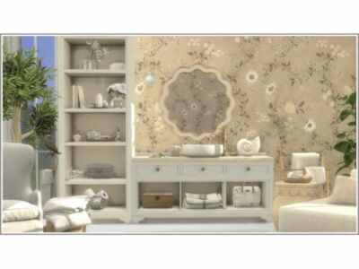 Stunning Karolina Wallpaper by PhiloTSR Sims 4 CC