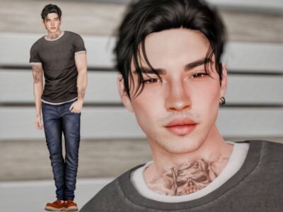 Kim Jinwoo by SimnessZ1 Sims 4 CC