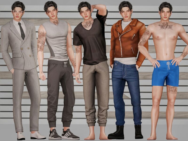 Kim Jinwoo by SimnessZ1 2 sims 4 cc kim jinwoo by simnessz1 2