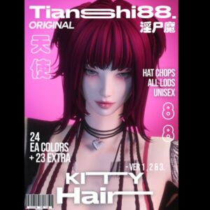 Kitty Hair Collection by Tianshi Sims 4 CC