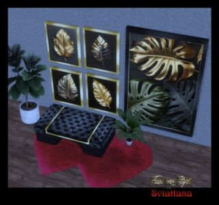 Stunning Large Decor Set by Fusionstyle Sims 4 CC