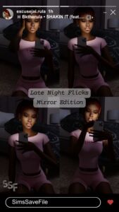 Late Night Flicks (Mirror Edition) – New Posepack! Sims 4 CC