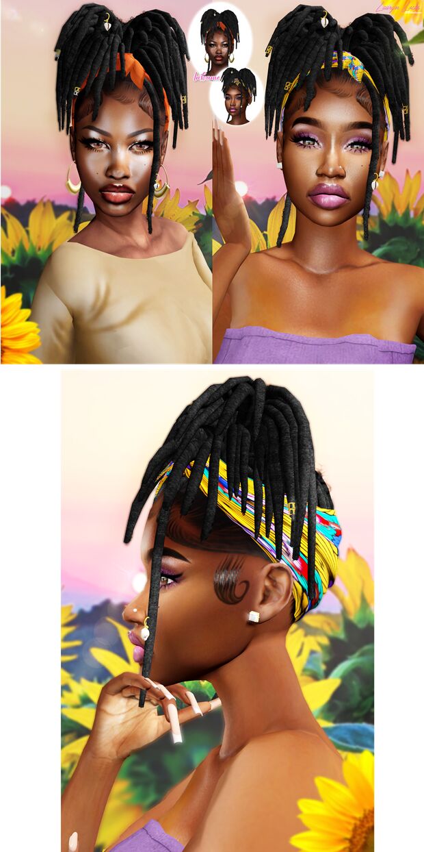 Lauryn Dreadlocks by XxBlacksims 2 sims 4 cc lauryn dreadlocks by xxblacksims 2