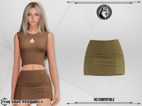 Layla SET Skirt By Forlima 1 Layla SET Skirt By Forlima Sims 4 CC