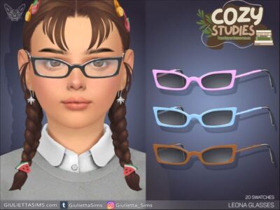 Leona Glasses for Kids Sims 4 CC