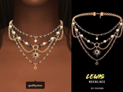 Lewis Necklace Sims 4 CC