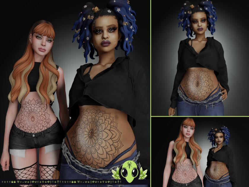 Exclusive Lifetime Tattoo for All Ages 2 sims 4 cc lifetime tattoo tsr exclusive x1 colour x5 2