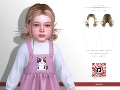 Lilo – Cute Toddler Hairstyle Sims 4 CC