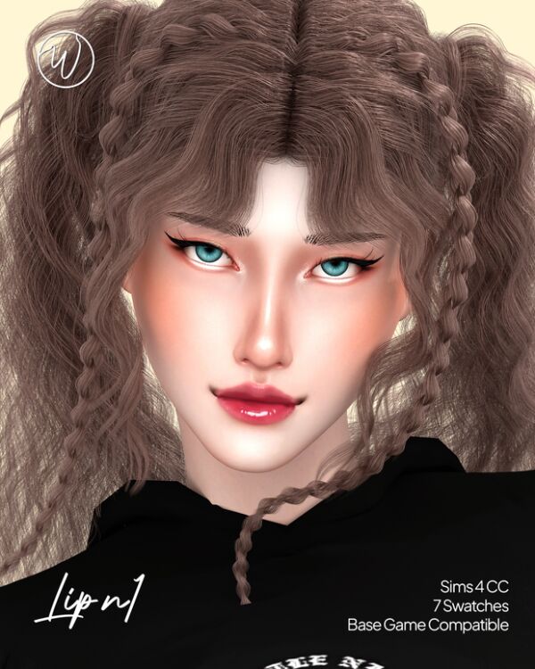 LIP N1 by Wildrosespixls Sims 4 CC