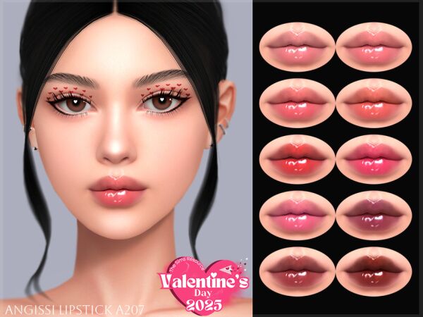 Lipstick A207 by Angissi 1 Lipstick A207 by Angissi Sims 4 CC