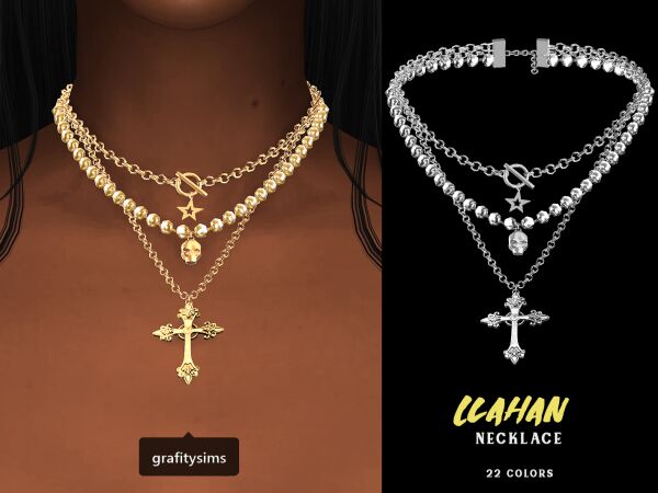 Llahan Necklace 1 Llahan Necklace Sims 4 CC