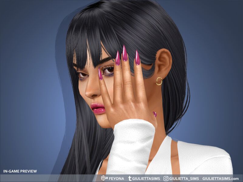 Long Stiletto Ultra Shiny Nails 2 sims 4 cc long stiletto ultra shiny nails 2