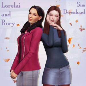 Download Lorelai & Rory Sims Sims 4 CC