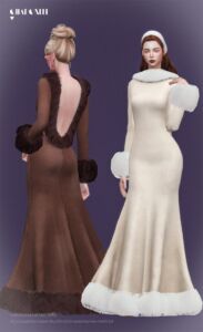 Louis Feraud Fall 1997 Dress Sims 4 CC