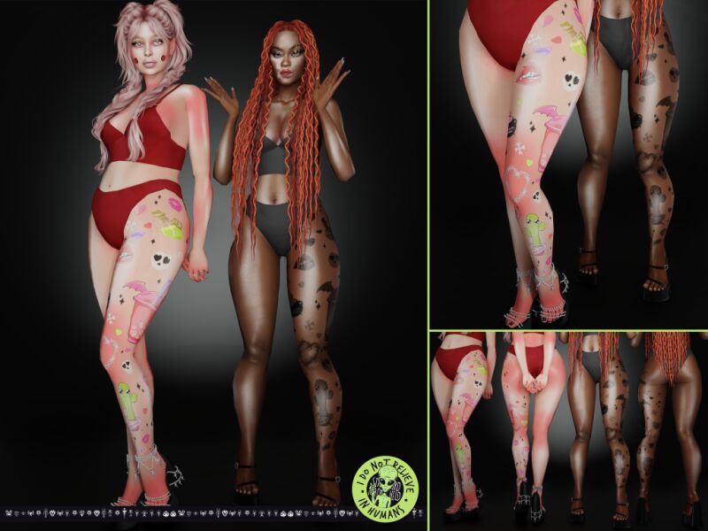Love Hurts Tattoo 2 sims 4 cc love hurts tattoo 2