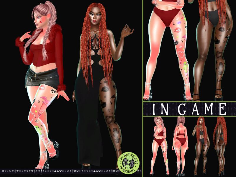 Love Hurts Tattoo 3 sims 4 cc love hurts tattoo 3