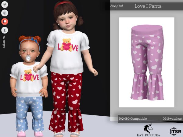 Adorable Toddler Pants by KaTPurpura Sims 4 CC