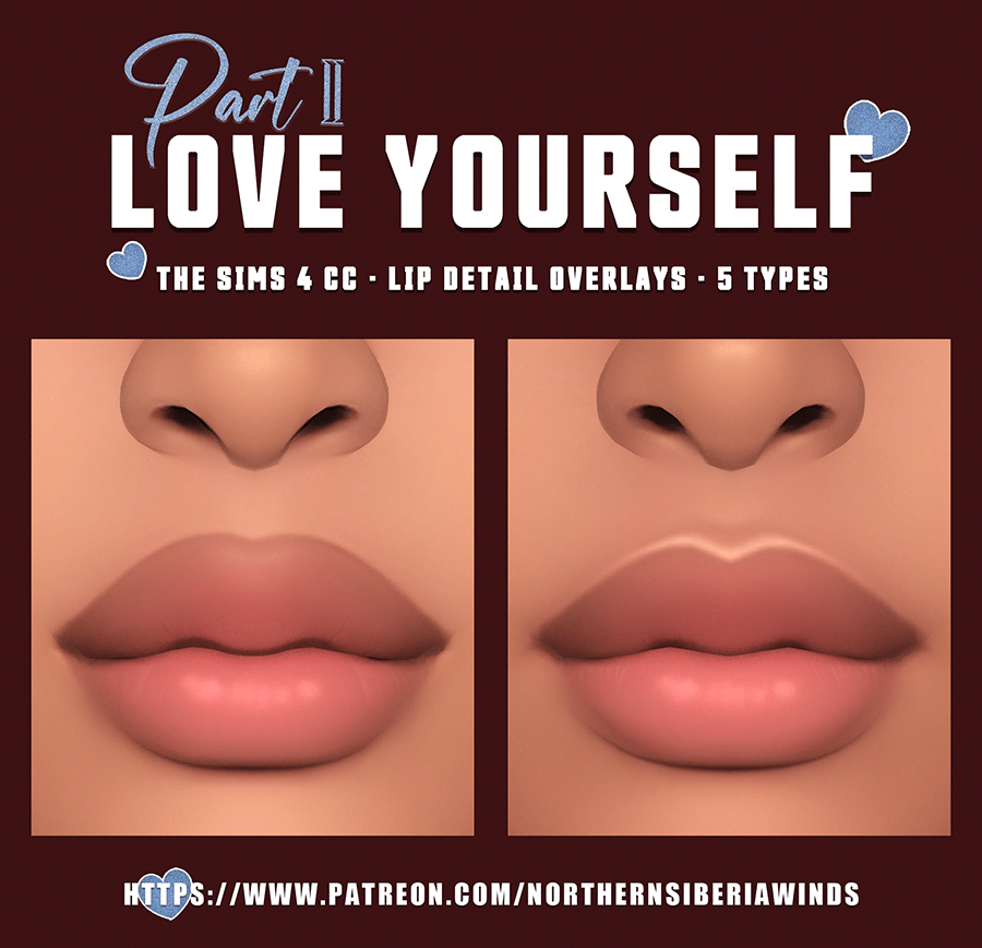 Love Yourself: Skin Details Part 🩵 5 sims 4 cc love yourself skin details part 3