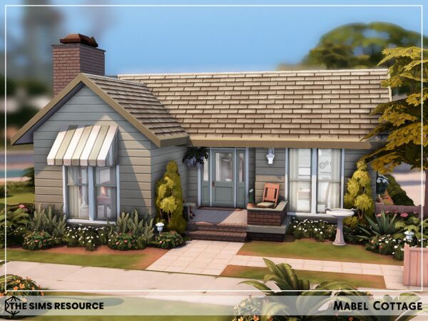 Mabel Cottage: A Charming Simple Home 1 Mabel Cottage: A Charming Simple Home Sims 4 CC