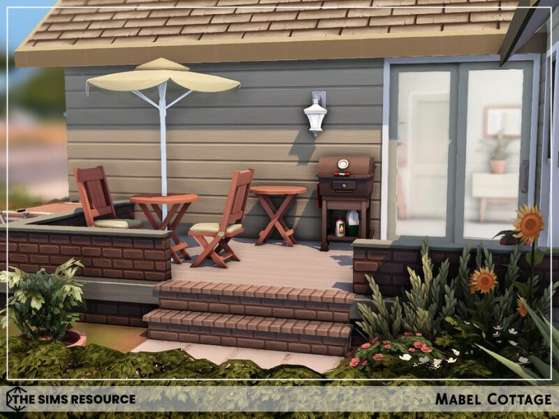 Mabel Cottage: A Charming Simple Home 7 sims 4 cc mabel cottage by sharon337 3