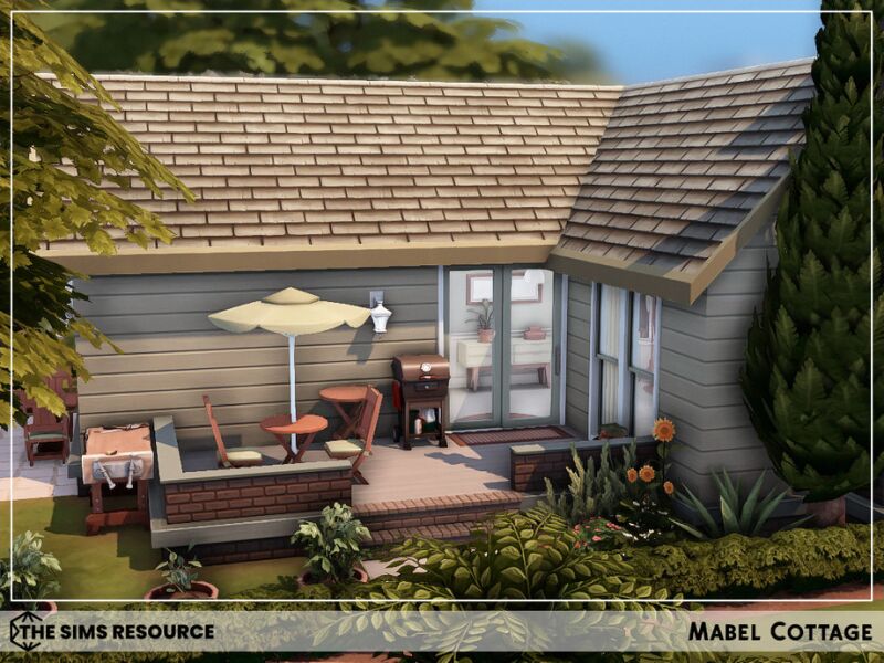 Mabel Cottage: A Charming Simple Home 8 sims 4 cc mabel cottage by sharon337 4