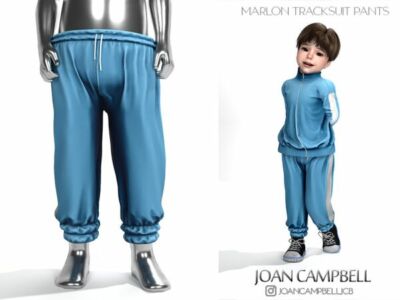 Marlon Tracksuit Pants for Toddlers Sims 4 CC