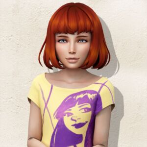 Maxis Match Hairstyle For Kids (Free) Sims 4 CC