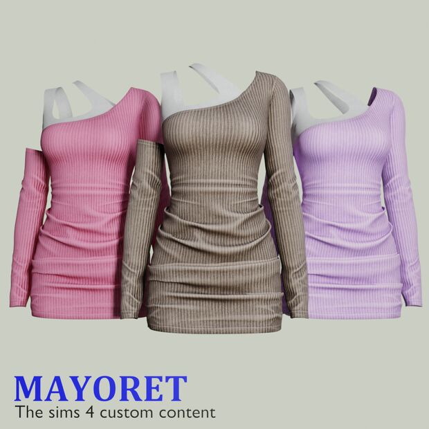 sims 4 cc mayoret may dress by mayoret 2