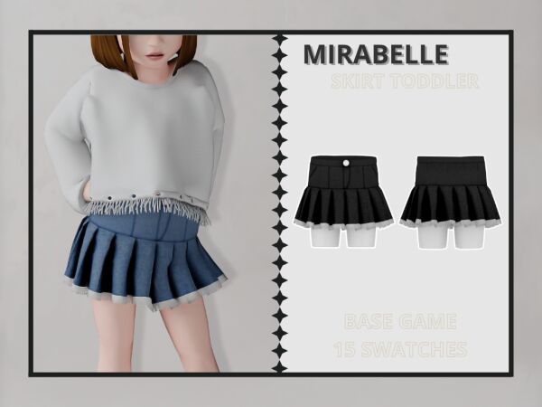 Mirabelle Toddler Skirt – New Mesh Sims 4 CC