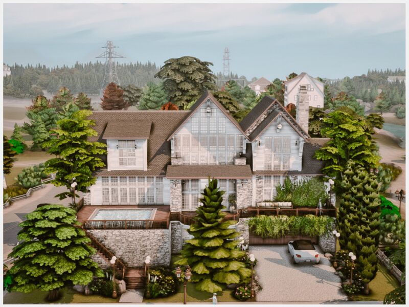 Stunning MM Family Brick House 5 sims 4 cc mm family brick house by merin martini 2