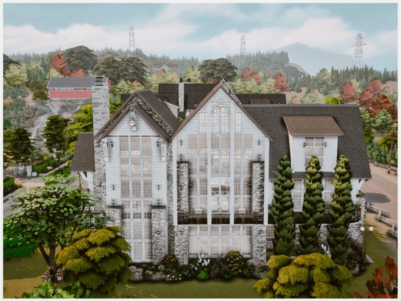 Stunning MM Family Brick House 2 sims 4 cc mm family brick house by merin martini 3