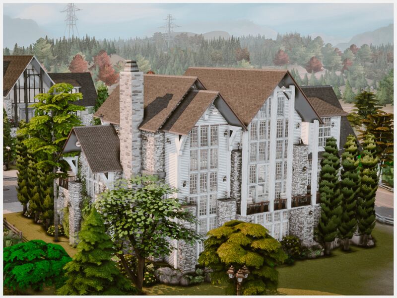 Stunning MM Family Brick House 3 sims 4 cc mm family brick house by merin martini 4