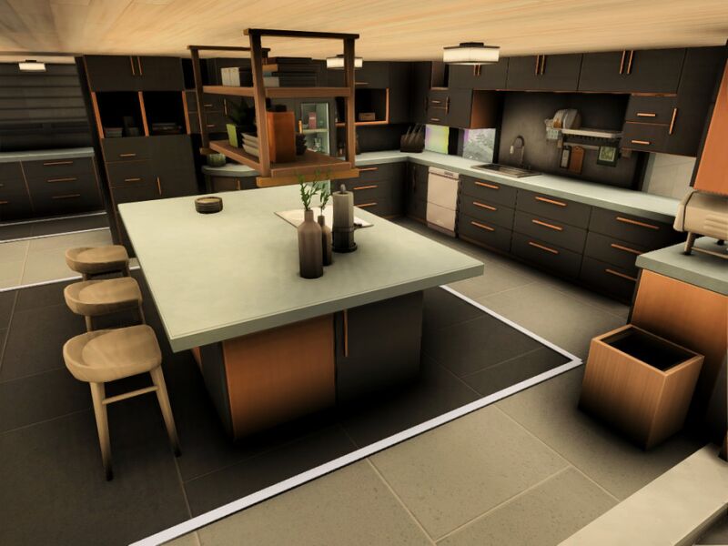 Stunning Modern Mansion Build 3 sims 4 cc modern mansion by plumbobkingdom 7