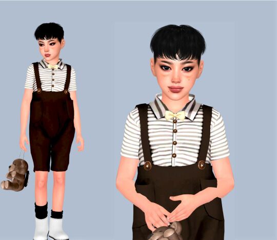 Moood Hair N109 Conversion for Kids 3 sims 4 cc moood hair n109 conversion for childtoddler and infant by yourjinworld 3