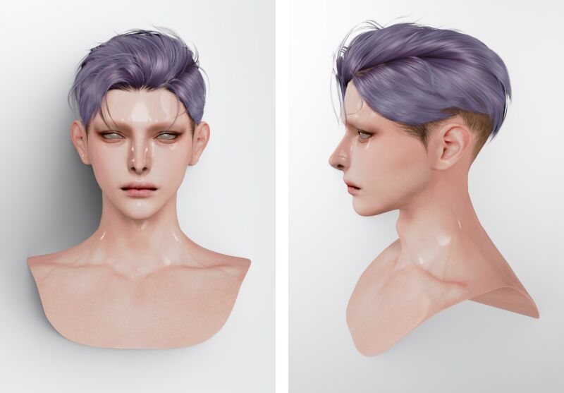 Moood Hair N114 - VER1 By Moood 2 sims 4 cc moood hair n114 ver1 by moood 2