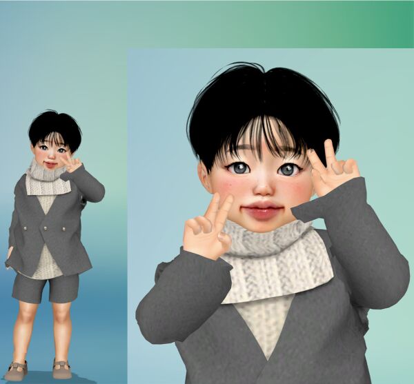 Stylish Moood N94 Hair Conversion 1 Stylish Moood N94 Hair Conversion Sims 4 CC