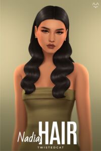 Nadia Hair by Twistedcat Sims 4 CC