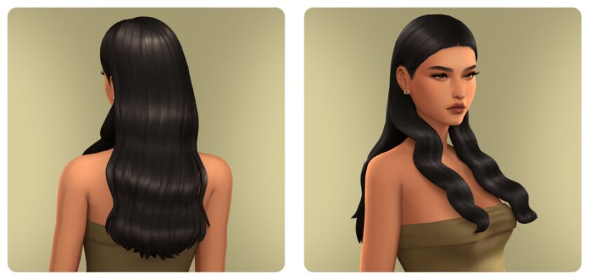 Nadia Hair by Twistedcat 2 sims 4 cc nadia hair by twistedcat 2