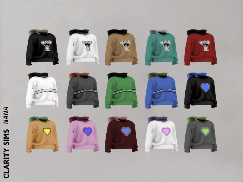 sims 4 cc nana hoodie infant 5