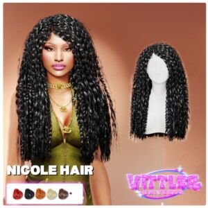Nicole Curly Hair Showcase Sims 4 CC