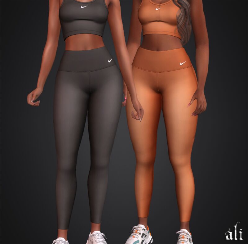 Nike Set for Active Lifestyle 3 sims 4 cc nike set jan2025 by ali 2