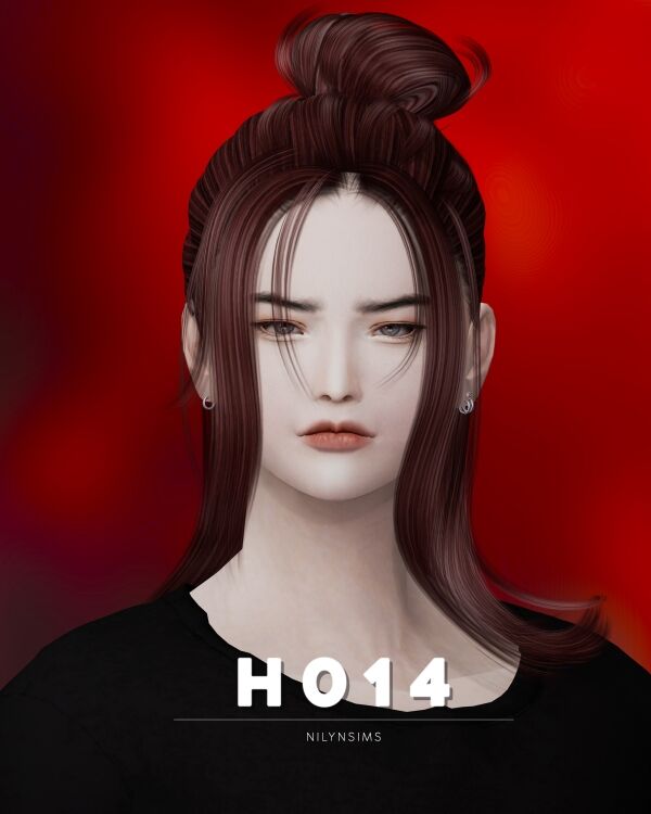 Nilyn Hair H014 Sims 4 CC