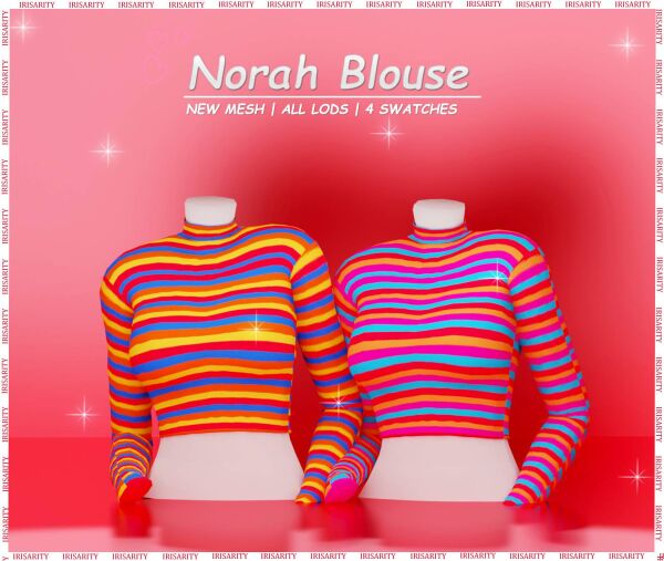 Norah Blouse ♡ By Irisarity 1 Norah Blouse ♡ By Irisarity Sims 4 CC