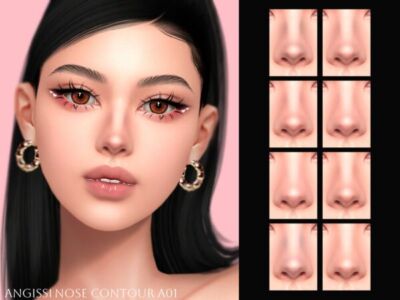 Nose Contour A01 by Angissi Sims 4 CC
