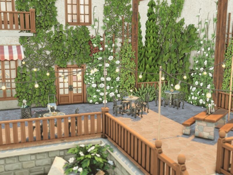 Not So Romantic Restaurant - Community Lot 4 sims 4 cc not so romantic restaurant community lot 3