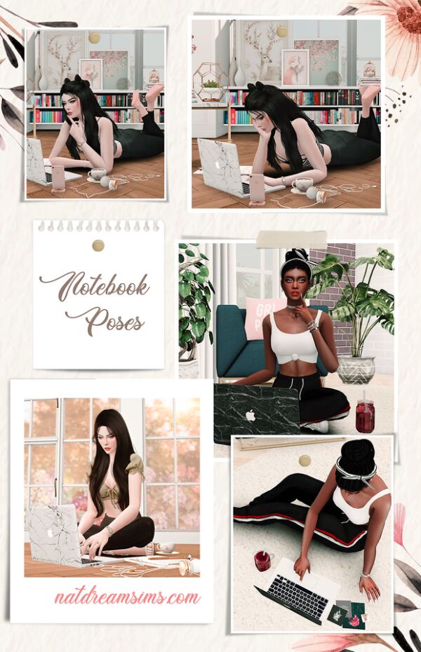 Notebook Pose Pack: Perfect for Your Sims! 1 Notebook Pose Pack: Perfect for Your Sims! Sims 4 CC